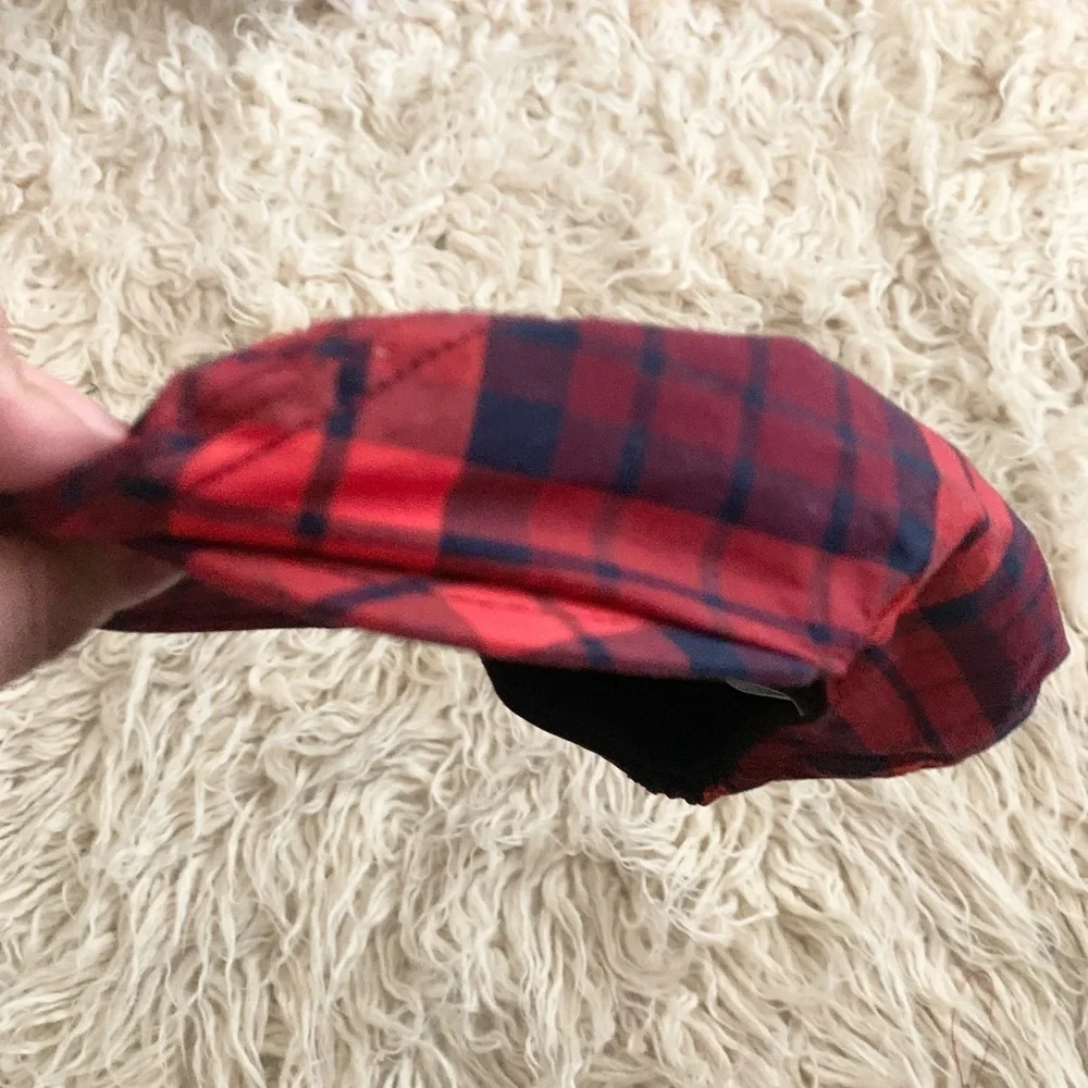 Gymboree | Plaid Red Black Cabby Hat Holiday